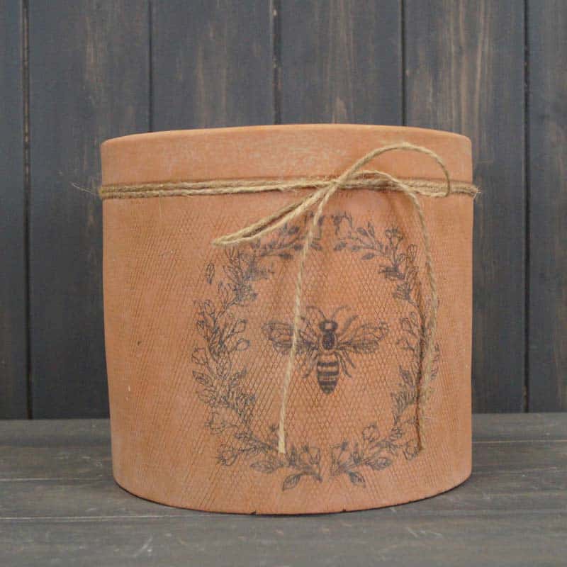 Terracotta Bee Pot - The Apple Orchard