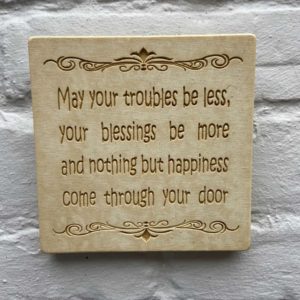 Garden Plaque - Troubles Be Less