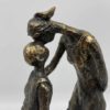 Mother & Child On Books Sculpture - Image 2