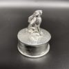 Moon Gazing Hare Pewter Trinket Box