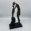 Mother & Child On Books Sculpture