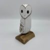 White Owl on Wood