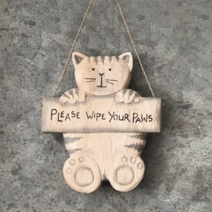 Please Wipe Your Paws - Cat
