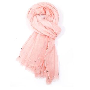 Plain Peral Scarf - Pink