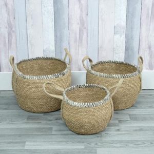 Straw storage baskets