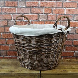 Round Tapered Log Basket