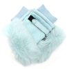 Red Fur fingerless glove - Image 2