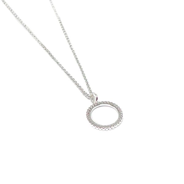 Lennon Circle Necklace - silver