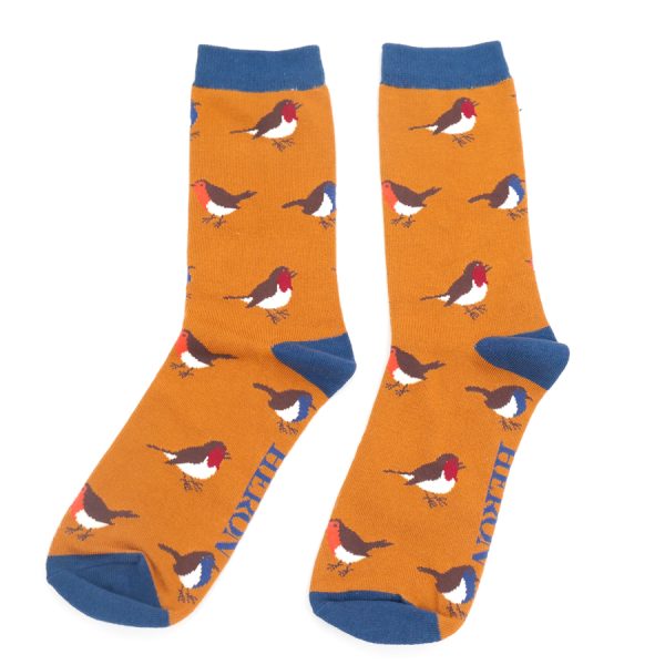 Mr Heron Multicolour robins socks Orche