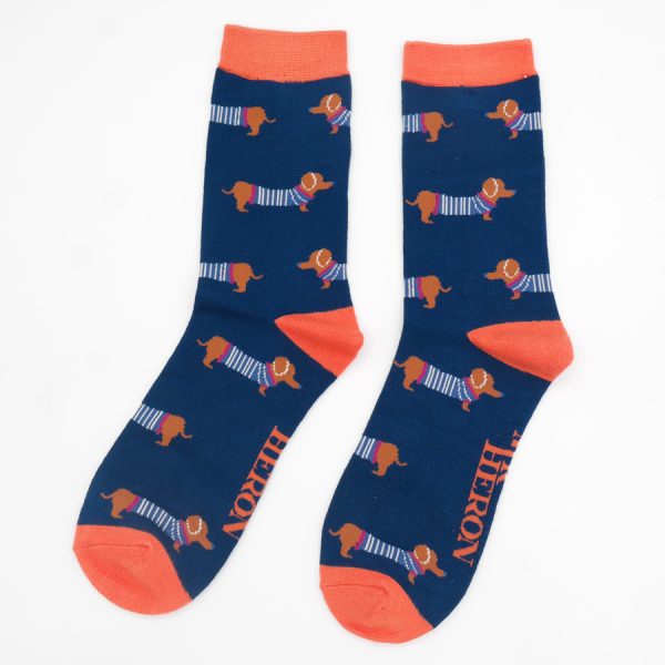 Mr Heron Parison Pups Socks - Navy