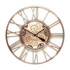 Brass On Copper Moving Clock