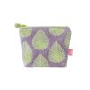 Geo Embroidered Leaf Mini Purse