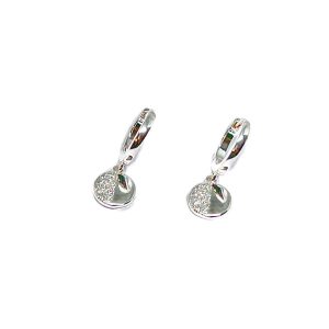 Ashton Disc Earrings - Sterling Silver