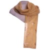Metallic printed scarf with frayed edge - Image 3