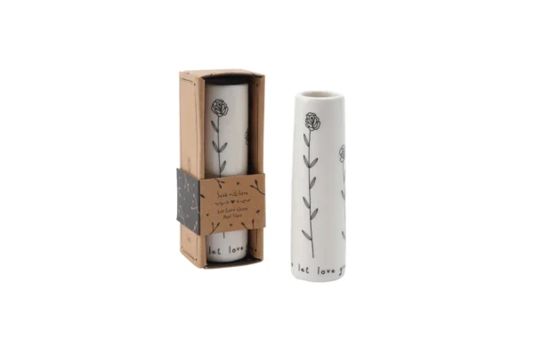 Send With Love 'Let Love Grow' Ceramic Bud Vase