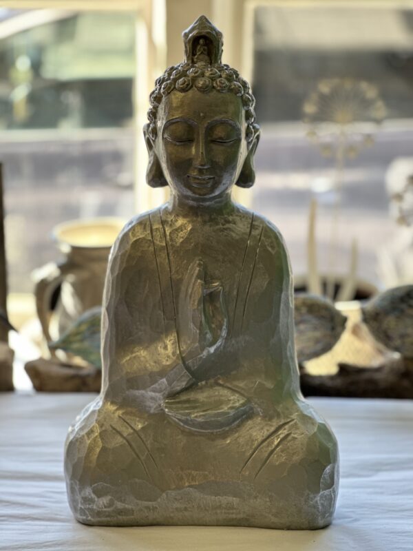 Sitting Buddha, Carved EF (MM) - 43cm