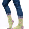 Flamingo Socks Green