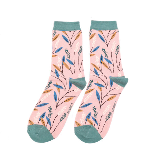 Berry Branches Socks Dusky Pink
