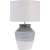 Skyline Grey and Blue Ceramic Table Lamp