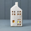 Ceramic White Tealight House