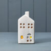 Ceramic White Tealight House - Image 2