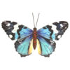 Medium Metal Blue Butterfly Wall Art