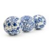 Sumatra Blue & White Assorted Large Decorative Ball 10cm - Image 3