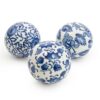 Sumatra Blue & White Assorted Large Decorative Ball 10cm - Image 5