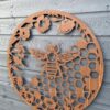 Rust Bee Wall Art