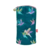 Embroidered Hummingbird Glasses Purse