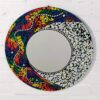 Blue Mosaic Mirror 60cm Round - Image 3