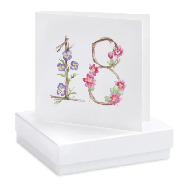 Earrings On a Card - 18th Birthday