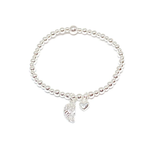 Sophia Angel Wing Bracelet - Silver