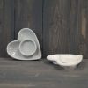 White Ceramic Heart Tealight Holder - Image 2