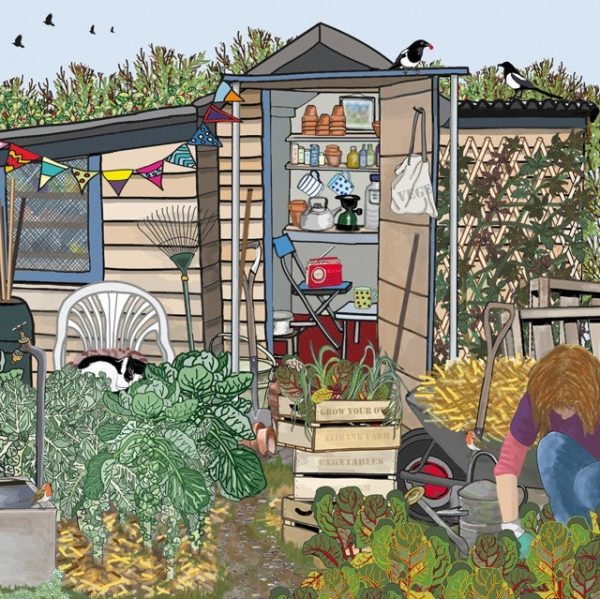 Allotment Time - Greetings Card