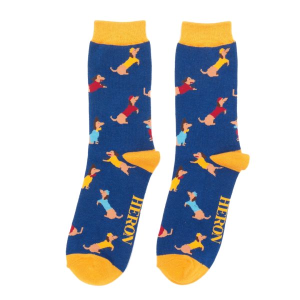 Mr Heron Sausage Dog Pals Navy