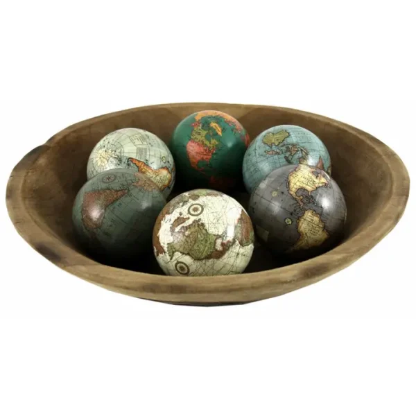 3 Inch Decorative Globes in Assorted Colours