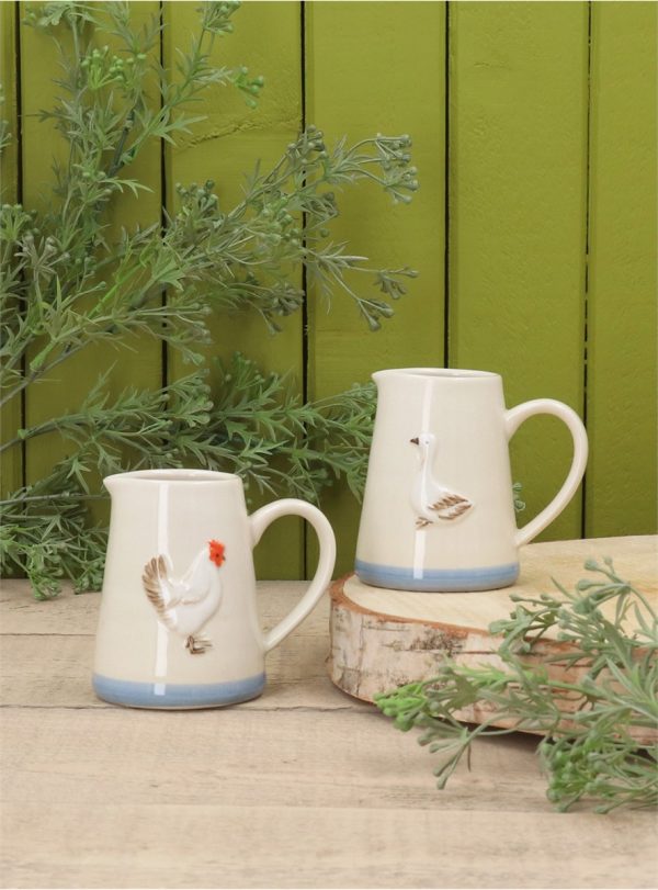 Stoneware Mini Jugs - Hen & Duck