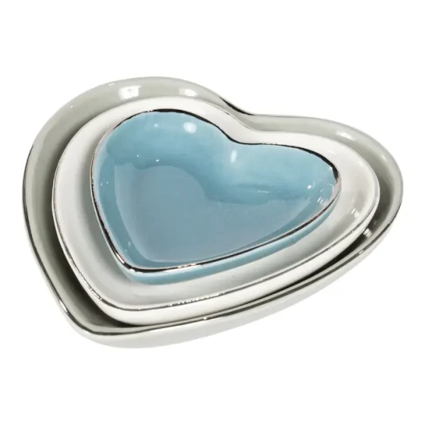 Set of 3 Heart Trinket Dishes - Image 2