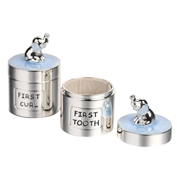 HELLO BABY SILVER PLATED TOOTH & CURL SET - Image 2