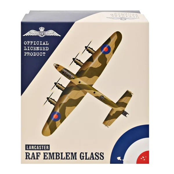 RAF GLASS & METAL WHISKEY TUMBLER - LANCASTER - Image 2