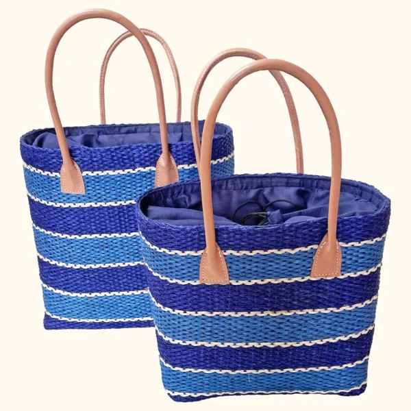 STRIPED SISAL TOTE BAGS