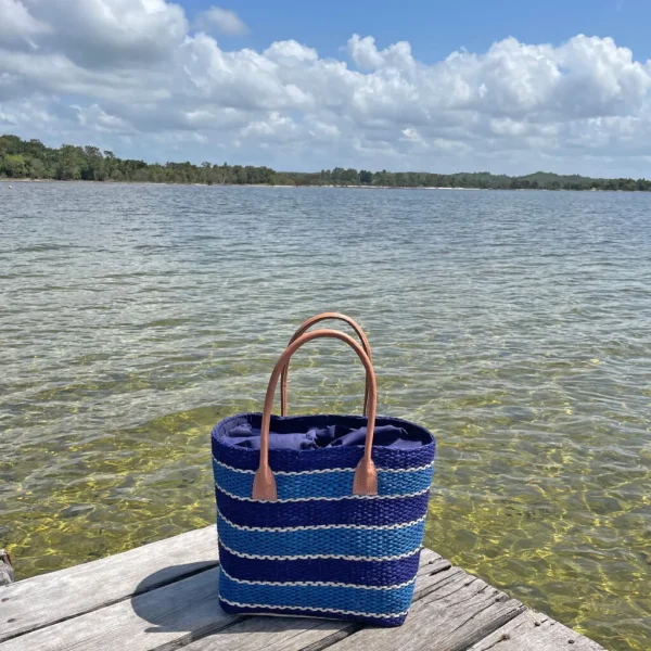 STRIPED SISAL TOTE BAGS - Image 2