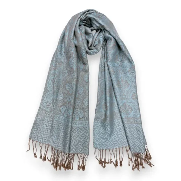 Arabic Night Pashmina Print Scarf with Tassels