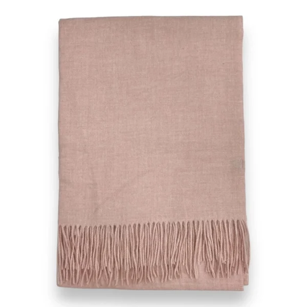 Fine Plain Cashmere Blend Scarf