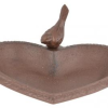 Metal Heart Bird Bath - Image 2