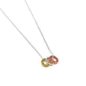 Blake Triple Ring Necklace - Multi