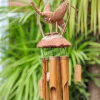 Bamboo & Coconut Crane Wind Chime - Image 2