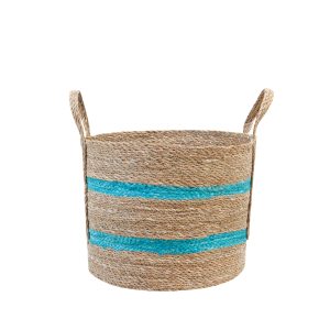 Natural Seagrass Storage Basket with Handles
