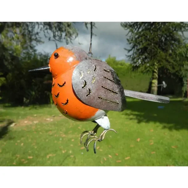 Handpainted Bird  Hanging Tealight Holder - Image 3